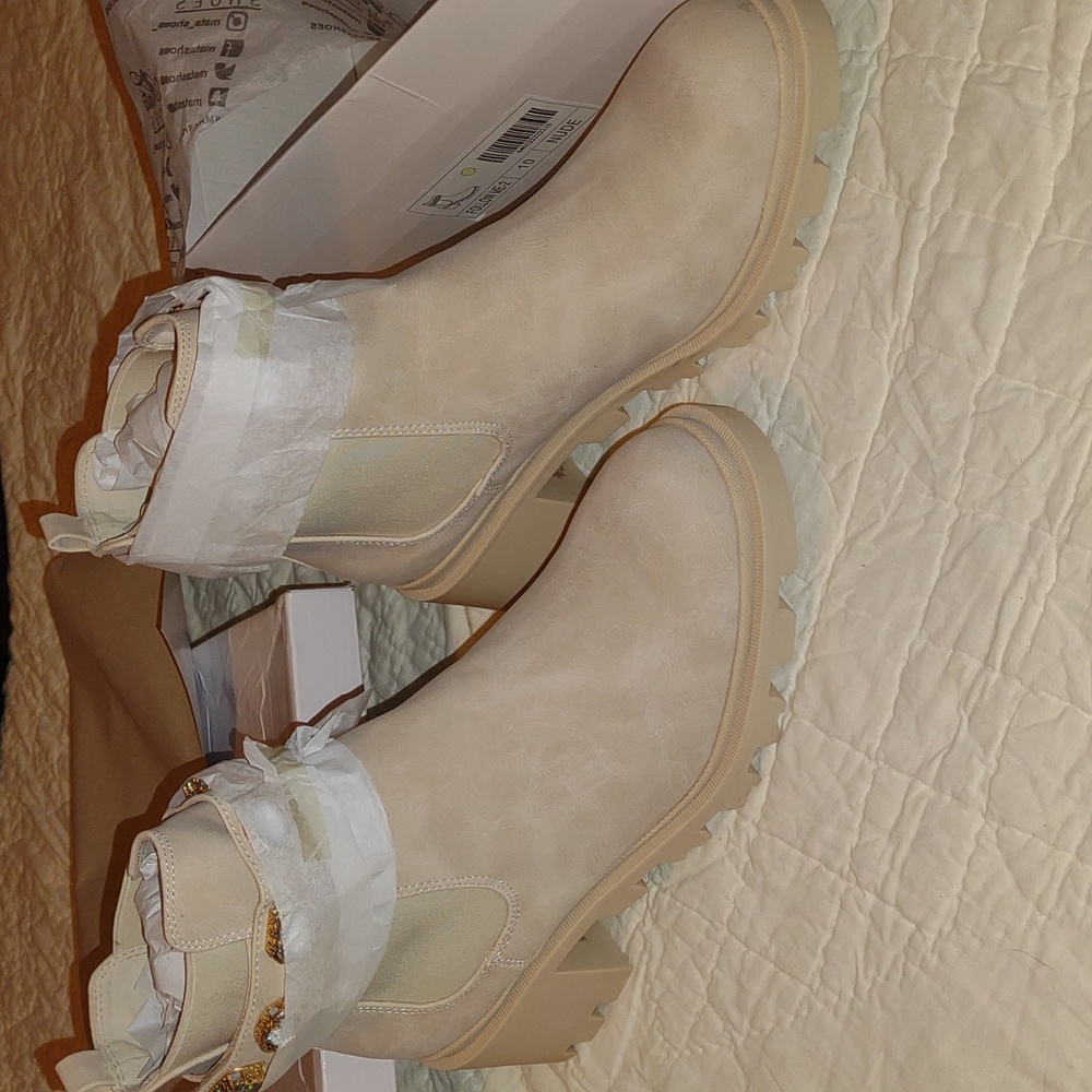 👣MATA 💕SHOES Rhinestone Strap Booties - Picture 9 of 10